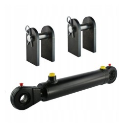 Dvigubo veikimo hidraulinio cilindro ilgis: 415 mm, eiga: 200 mm, su tvirtinimo detalių komplektu