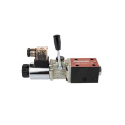 Hidraulinis plokštelinis skirstytuvas, CETOP 3 NG6, rankiniu arba elektriniu būdu valdomas 12 V 2 padėčių slankiklis