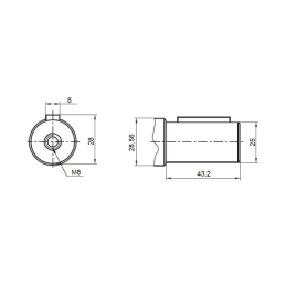 BMR SMR OMP hidraulinio variklio darbinis tūris: 50 cm3/aps. greitis: 800 aps./min. su kardaniniu velenu