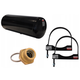 30 l oro bakas 246x717 15,5 bar + 2x spaustukai + išleidimo vožtuvas M22x1,5