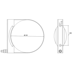 30 l oro bakas 246x717 15,5 bar + 2x spaustukai + išleidimo vožtuvas M22x1,5