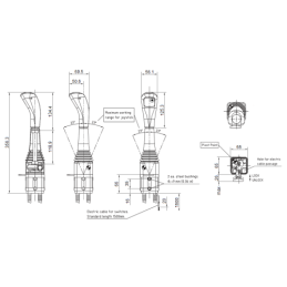 Vieno mygtuko valdymo svirtis „Hydrolider 3356“. Skirta šakinėms lynams.