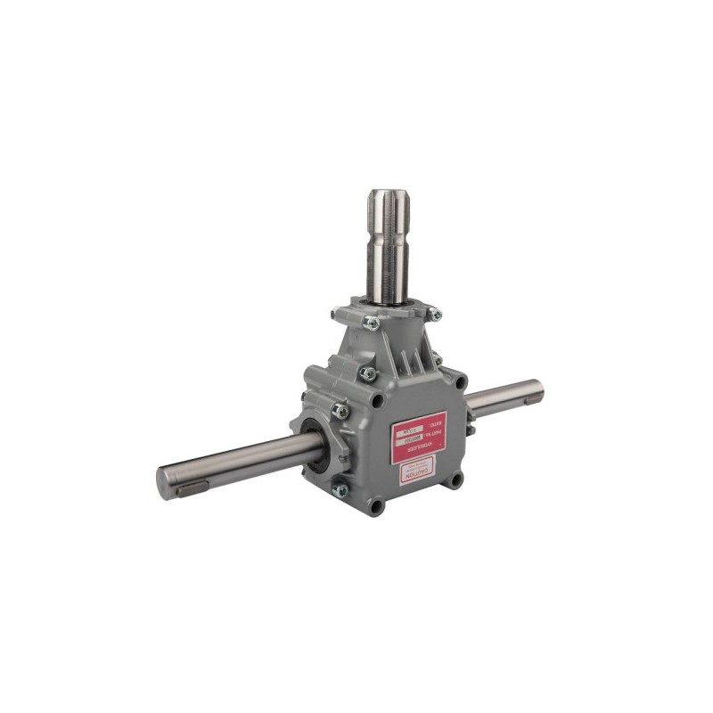 Aliumininė centrinė pavarų dėžė L:450. 1:1,14 galios perdavimo skaičius. Trąšų barstytuvui.