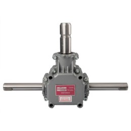 Aliumininė centrinė pavarų dėžė L:450. 1:1,14 galios perdavimo skaičius. Trąšų barstytuvui.