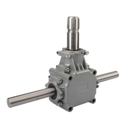 Aliumininė centrinė pavarų dėžė L:450. 1:1,14 galios perdavimo skaičius. Trąšų barstytuvui.