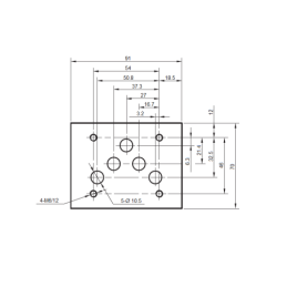 Cetop 5 NG10 (Y) 24V 2 padėčių vožtuvas