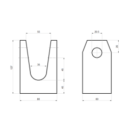 4 privirinamų išvertimo kilpų rinkinys D-47