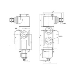 Hidraulinis skirstytuvas 5 sekcijų 10 l/min 05P40A1A1A1A1A1GKZ1 su jungtimis 16/14 Hydrolider