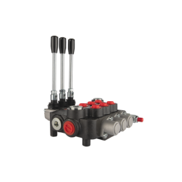 sekcijų hidraulinis skirstytuvas 60 l/min. 3P80 su 22/22 jungtimis „Hydrolider“