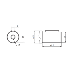 BMR hidraulinio variklio darbinis tūris: 50 cm3/aps. Apsisukimai: 800 aps./min. Su įvore BMR kardaninio veleno jungčiai