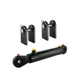 Dvigubo veikimo hidraulinio cilindro ilgis: 552 mm, eiga: 160 mm, CJ2F 50/28/160 su tvirtinimu