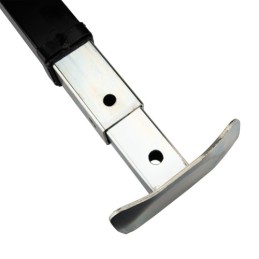 Priekabos atraminė koja su vertikaliu šoniniu švaistikliu, 3000 kg, 624 mm, rankiniu būdu reguliuojama