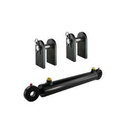Dvigubo veikimo hidraulinio cilindro ilgis: 480 mm, eiga: 300 mm, su tvirtinimo detalių komplektu