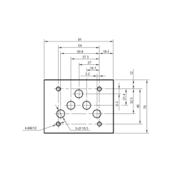 2 padėčių solenoidinis vožtuvas CETOP 5 NG10 230V (D) hidrolizatorius