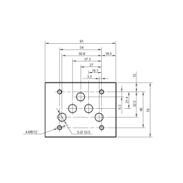 3 padėčių solenoidinis vožtuvas CETOP 5 NG10 230V (J) hidrolizatorius
