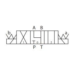 3 padėčių solenoidinis vožtuvas CETOP 5 NG10 24V (J) Hydroleader