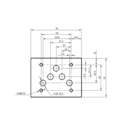 Cetop 5 NG10 (EB) 24V 2 padėčių solenoidinis vožtuvas