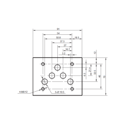Cetop 5 NG10 (UB) 12V 2 padėčių solenoidinis vožtuvas