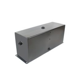 Universalus metalinis hidraulinės alyvos bakas, 25 litrų talpa, be papildomos įrangos, montuojamas ant pagrindo