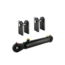 Dvigubo veikimo hidraulinio cilindro ilgis: 430 mm, eiga: 200 mm, su tvirtinimo detalių komplektu