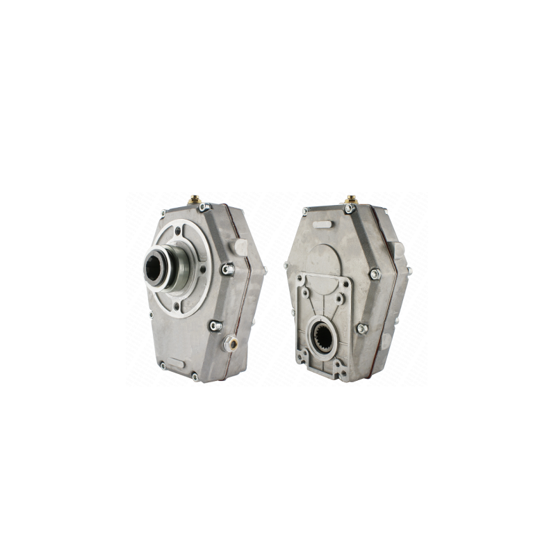 Pavarų dėžės daugiklio priedas 2 ir 3 grupių siurbliams, perdavimo skaičius: 1:3,8, galia: 20 kW, su PTO lizdu su skląsčiu