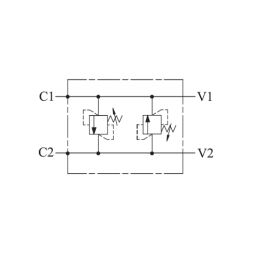 BMR hidraulinio variklio darbinis tūris: 200 cm3 su kryžminiu vožtuvu vyniojimo mašinai