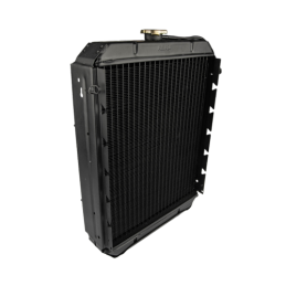 Ursus C-330 42293023 4 eilių varinis vandens aušintuvas, pilnas žarnų komplektas + radiatoriaus dangtelis + žarnų spaustukai, 6 