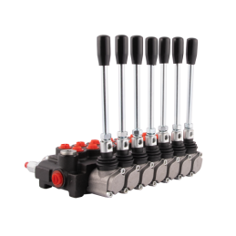 Hidraulinis skirstytuvas, 7 sekcijų, 40 l/min. 07P40A1A1A1A1A1A1A1A1GKZ1, valdomas svirtimi