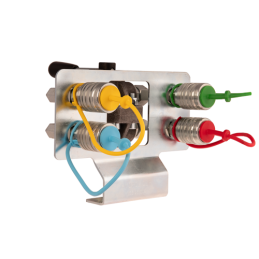 Hidraulinis lizdinis skirstytuvas. Hidraulinis 6/2 rutulinis vožtuvas, perjungimas + greitos jungtys + plokštė