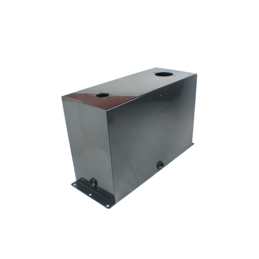 Universalus metalinis hidraulinės alyvos bakas, talpa 45 litrai, be papildomos įrangos, montuojamas ant pagrindo