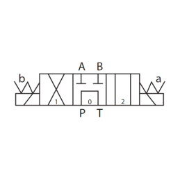 3 padėčių solenoidinis vožtuvas CETOP 5 NG10 12V (G) Hydroleader