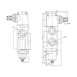 Hidraulinis skirstytuvas 7 sekcijų 10 l/min P40 su 16/14 jungtimis Hydrolider