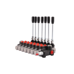 Hidraulinis skirstytuvas 7 sekcijų 20 l/min P40 su 16/16 jungtimis Hydrolider