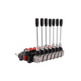 Hidraulinis skirstytuvas 7 sekcijų 20 l/min P40 su 16/16 jungtimis Hydrolider