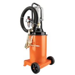 Pneumatinis riebalų pistoletas ant ratų 12 l