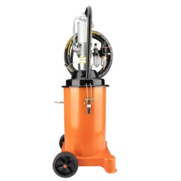 Pneumatinis riebalų pistoletas ant ratų 12 l