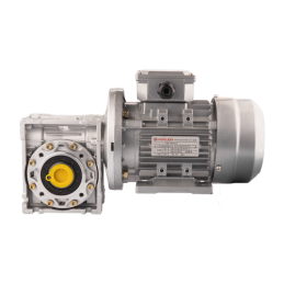 Trifazis 380 V 0,37 kW elektros variklis su HMRV 50 sliekine pavarų dėže, kurios perdavimo skaičius yra 1:30. Atitinka NMRV MOTO