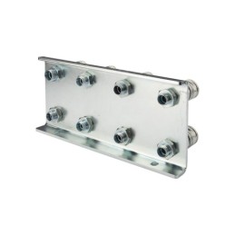 Lizdų plokštė aštuonioms greito sujungimo jungtims tvirtinti, plokšti, sauso atjungimo lizdai M22x1.5