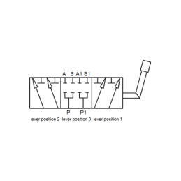 Hidraulinis skirstytuvas. 6/2 hidraulinis rutulinis vožtuvas + greitos jungtys