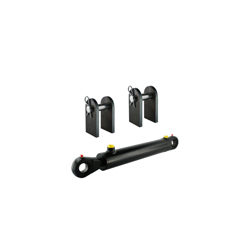 Dvigubo veikimo hidraulinio cilindro ilgis: 682 mm, eiga: 200 mm, CJ2F 63/36/200 su U35 tvirtinimu