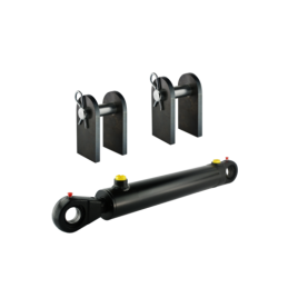 Storo cilindro dvigubo veikimo hidraulinis cilindras, ilgis: 530 mm, eiga: 250 mm, su tvirtinimo elementų komplektu