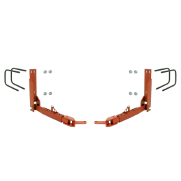 Teleskopų rinkinys su trumpa strėle ir spaustukais C-385 traktoriui