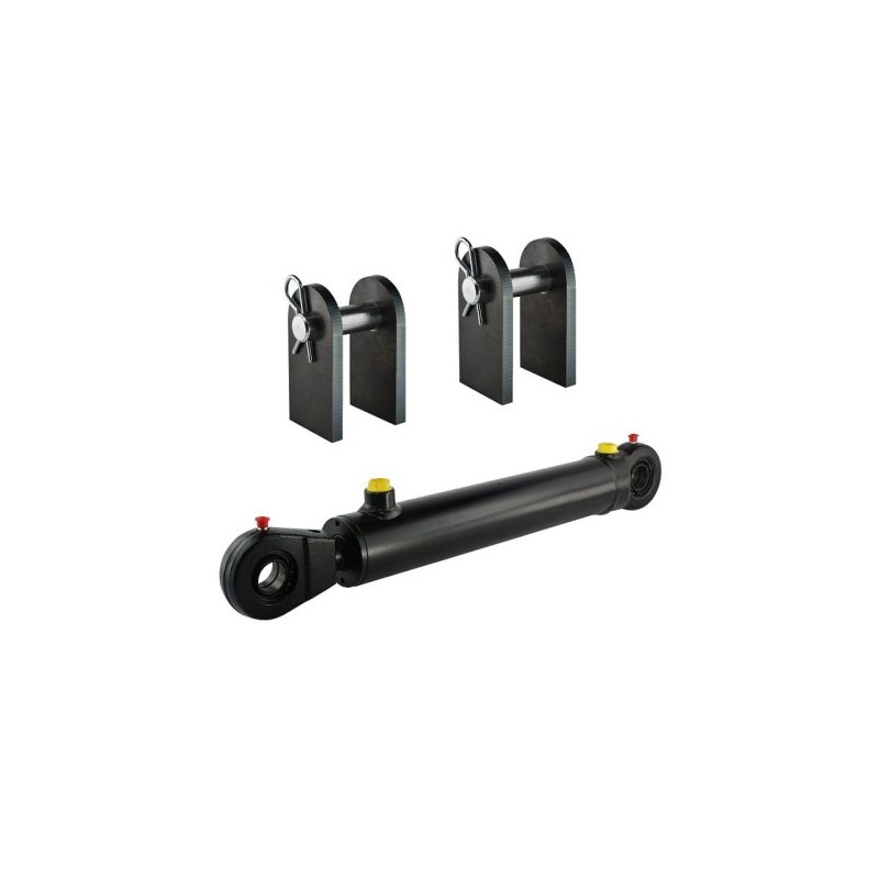 Dvigubo veikimo hidraulinio cilindro ilgis: 1180 mm, eiga: 900 mm, CJ2F 50/28/900 su U25 tvirtinimu