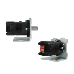 SMS hidraulinis variklis, darbinis tūris: 80 cm3/aps., greitis: 930 aps./min., su 90° kampine plokšte