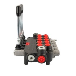 sekcijų hidraulinis skirstytuvas 50 l/min. 5P80 su 22/18 jungtimis „Hydrolider“