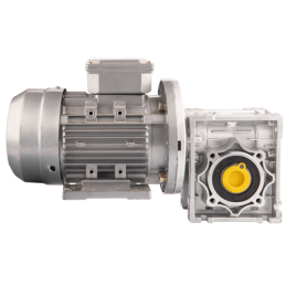 Trifazis 380 V 0,55 kW elektros variklis su HMRV 50 sliekine pavarų dėže, kurios perdavimo skaičius 1:30. Atitinka NMRV MOTOVARI