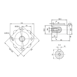 Labai galingas SMSY 200 hidraulinis variklis 18 kW 370 aps./min. su padidintu sukimo momentu iki 564 Nm
