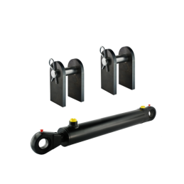 Dvigubo veikimo hidraulinio cilindro ilgis: 1500 mm, eiga: 630 mm, CJ2F 63/36/630 su U25 tvirtinimu