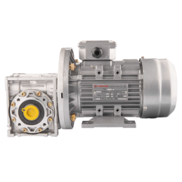 Trifazis 380 V 0,55 kW elektros variklis su HMRV 50 sliekine pavarų dėže, kurios perdavimo skaičius 1:30. Atitinka NMRV MOTOVARI