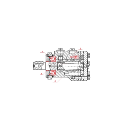 Labai galingas SMSY 100 hidraulinis variklis 18 kW 745 aps./min. su padidintu sukimo momentu iki 282 Nm